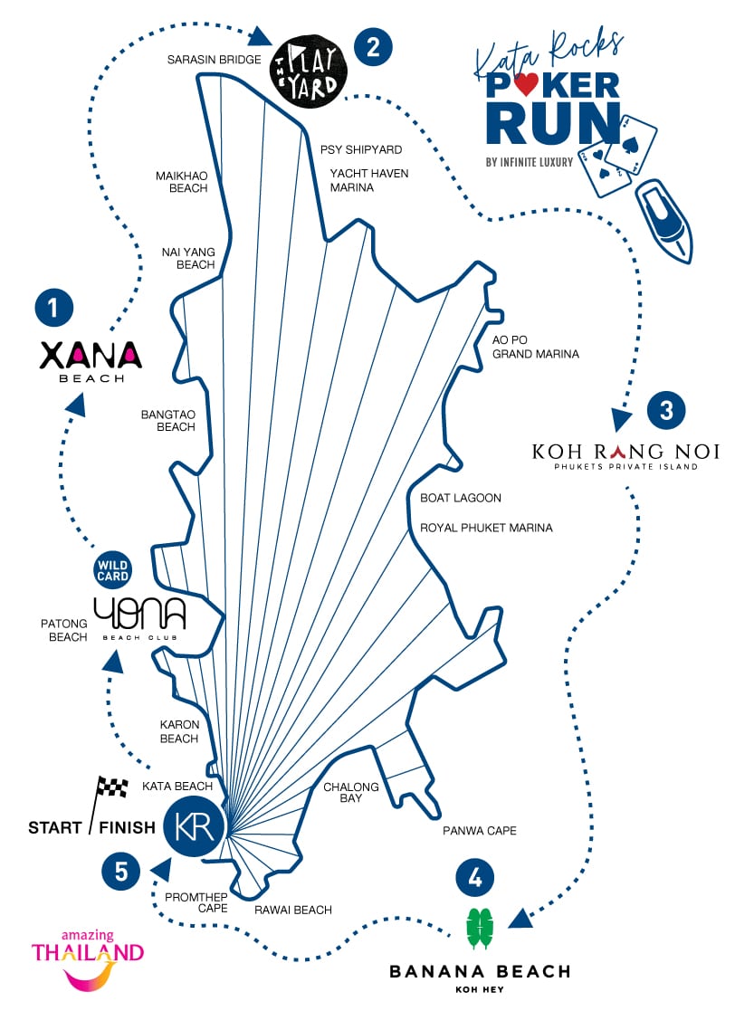 Poker Run 2024 Course map